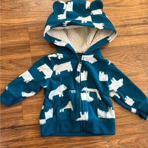 Kids' Teal Bear Hoodie
